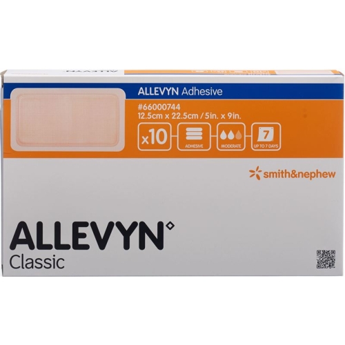 Allevyn Adhesive Wundkompressen 12.5x22.5cm 10 Stück buy online