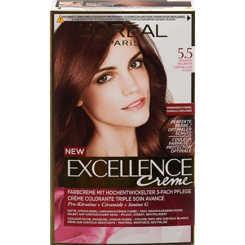 Excellence Creme Triple Prot 5.5 Mahag Light Brown buy online