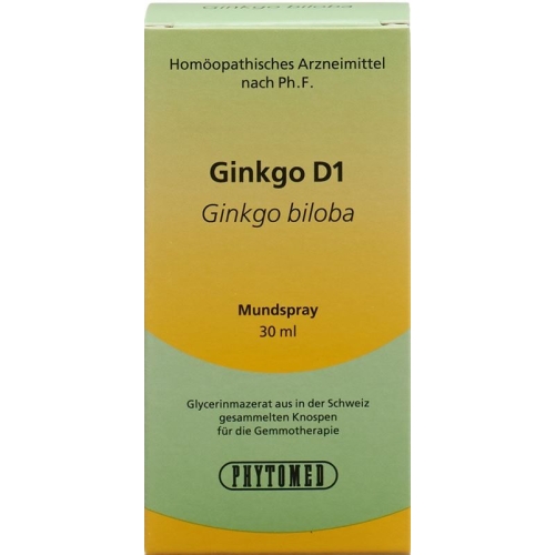 Phytomed Gemmo Ginkgo Liquid D 1 30ml buy online