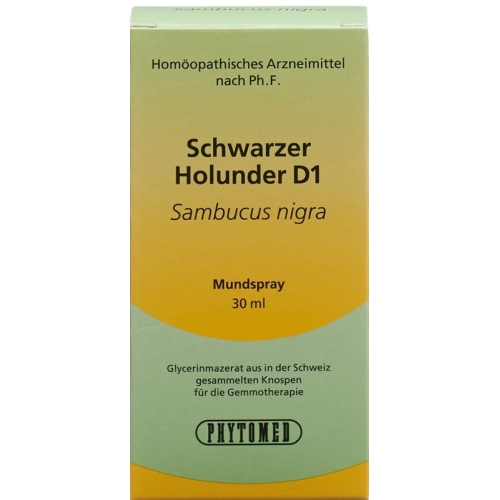 Phytomed Gemmo Schwarzer Holunder Liquid D 1 30ml buy online