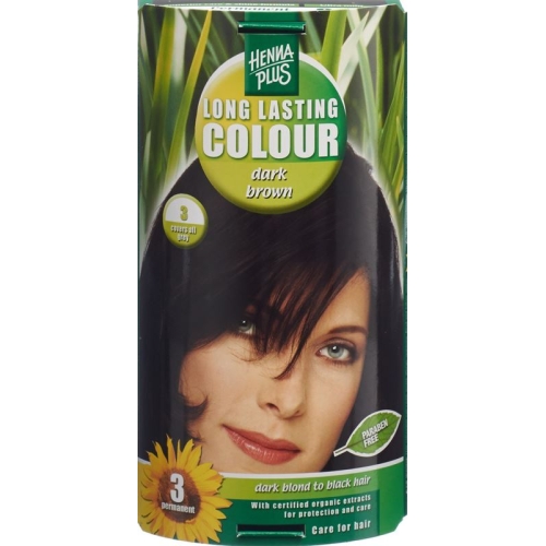 Henna Plus Long Last Color 3 Dark Brown buy online