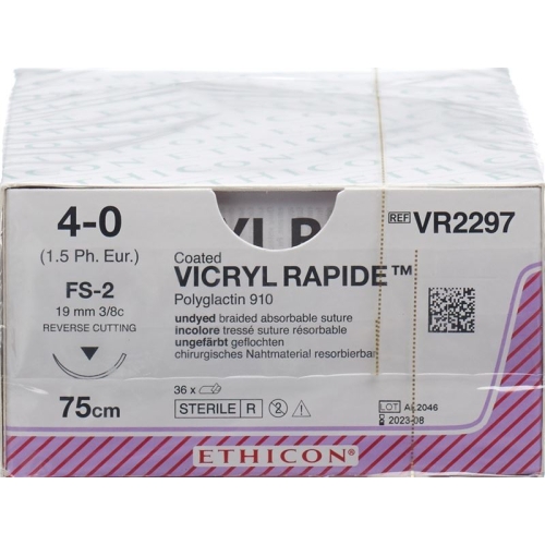 Vicryl Rapid 75cm Ungefaerbt 4-0 Fs-2 36 Stück buy online