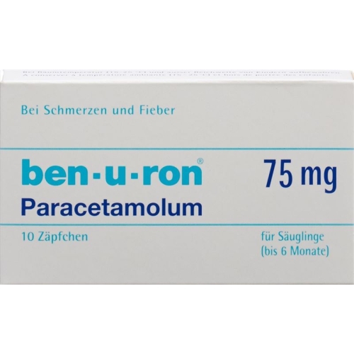 Ben-u-ron Zäpfchen 75mg Bebe Bis 6 Monate 10 Stück buy online