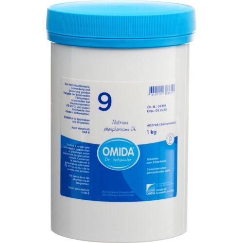 Omida Schüssler No9 Natr Phos Tabletten D 6 1000g buy online