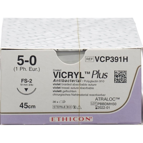 Vicryl Plus 45cm Violett 5-0 Fs-2 36 Stück buy online