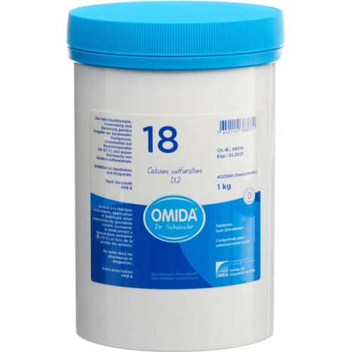 Omida Schüssler No18 Calc Sulf Tabletten D 12 1000g buy online