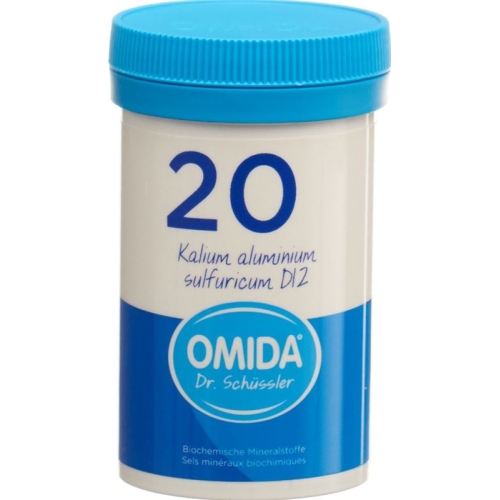 Omida Schüssler Nr 20 Kalium Aluminium Sulfuricum Tabletten D12 100g buy online