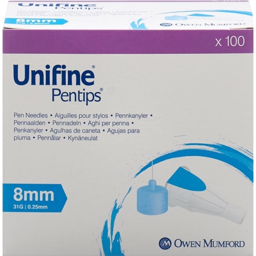 UNIFINE Pentips needles 31G 0.25x8mm 100 pcs buy online