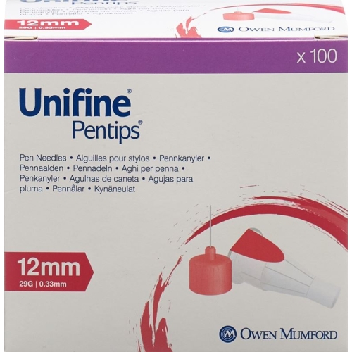 UNIFINE Pentips needles 29G 0.33x12mm 100 pcs buy online