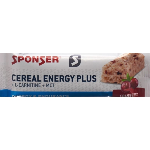 Sponser Energy Plus Bar Cranberry 40g buy online