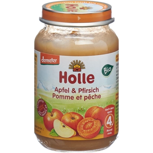 Holle Peach & Apple from the 4th month organic 190g buy online