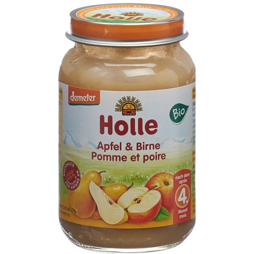 Holle Apple & Pear from the 4th month Organic 190g buy online