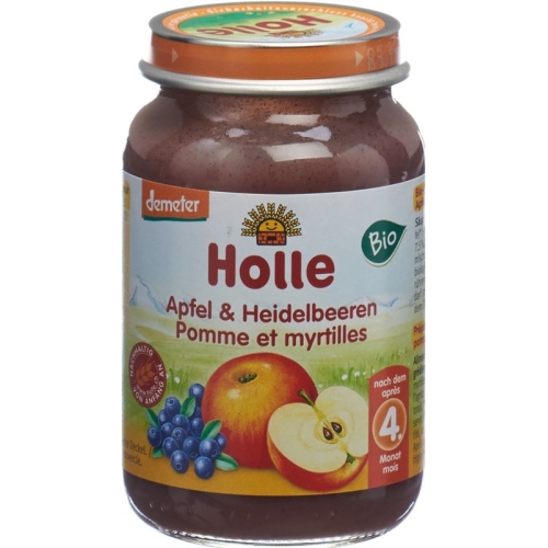 Holle Apple & Blueberries from the 4 month Organic 190g buy online