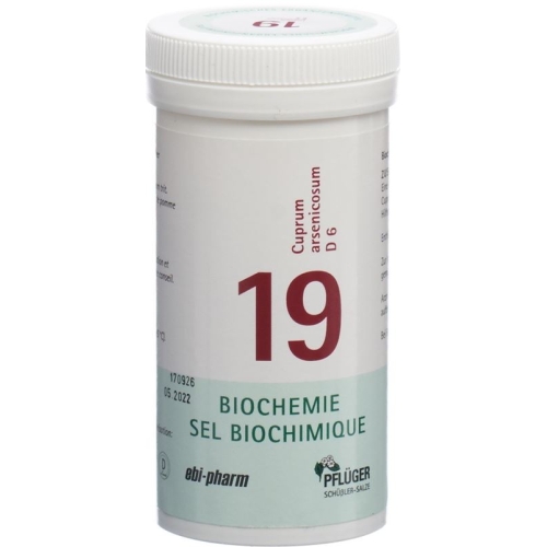 Pflueger Schüssler Nr. 19 Cupr Arseni Tabletten D 6 100 buy online