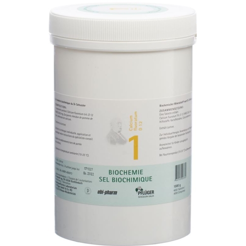 Pflueger Schüssler Nr. 1 Calc Fluo Tabletten D 12 1000g buy online