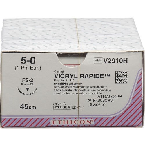 Vicryl Rapid 45cm Ungefaerbt 5-0 Fs-2 36 Stück buy online