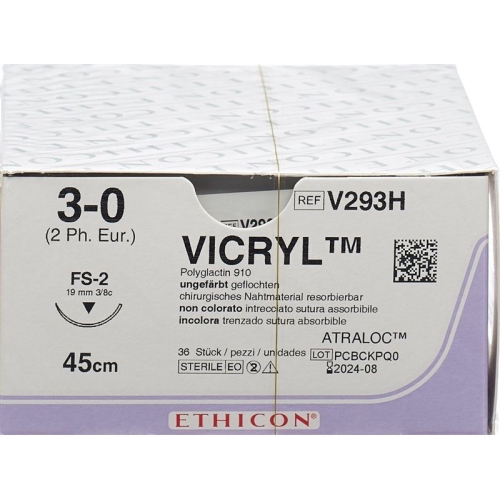 Vicryl 45cm Ungefaerbt 3-0 Fs-2 36 Stück buy online