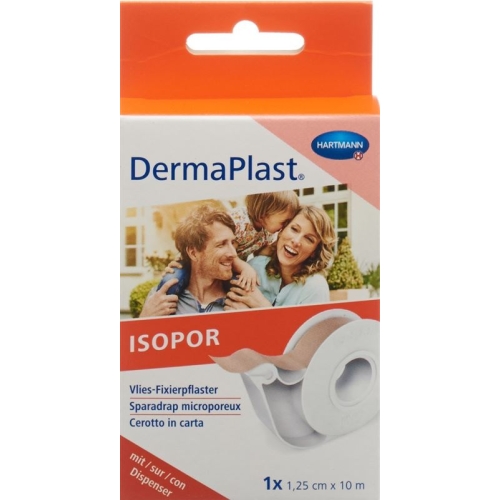 Dermaplast Isopor Fixierpflaster 10mx1.25cm Hautfarbig mit Dispenser buy online