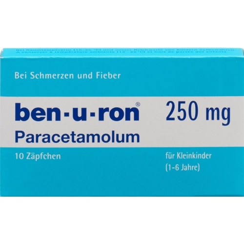 Ben-u-ron Supp 250 mg Child 10 pcs buy online