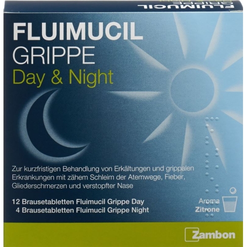 Fluimucil Grippe Day Night 16 Brausetabletten buy online