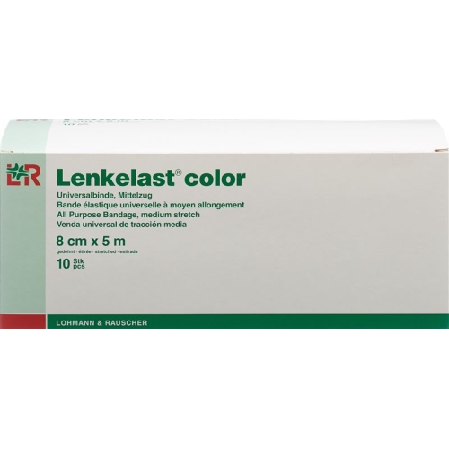 Lenkelast Color Stützverbände 8cmx5m Blau 10 Stück buy online