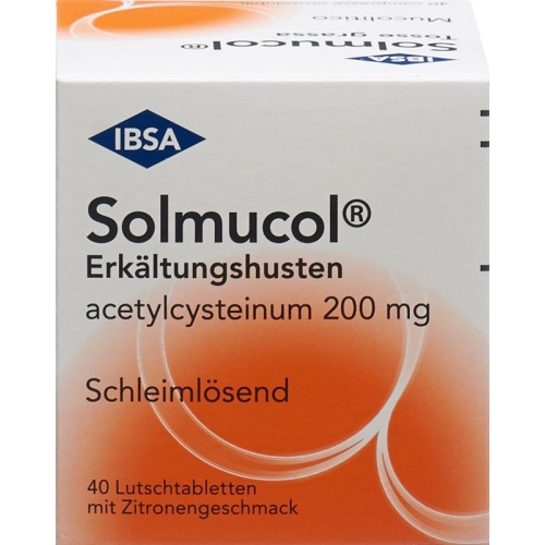 Solmucol Erkältungshusten Lutschtabletten 200mg 40 Stück buy online