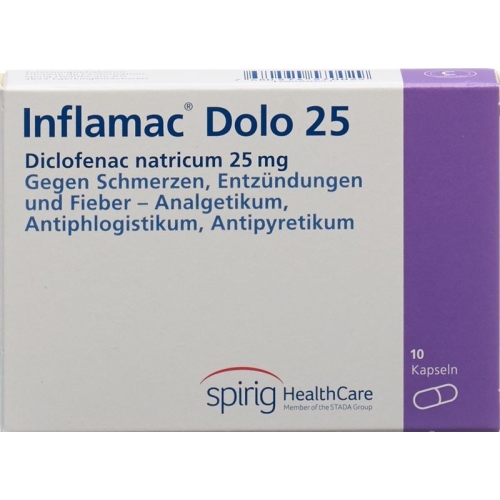 Inflamac Dolo 25mg 10 Kapseln buy online