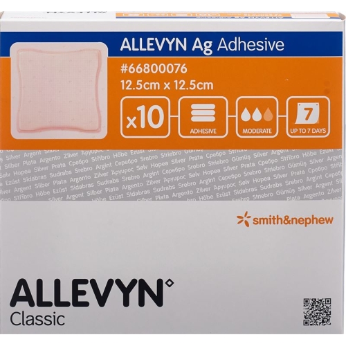 Allevyn Ag Adhesive Wundkompressen 12.5x12.5cm 10 Stück buy online