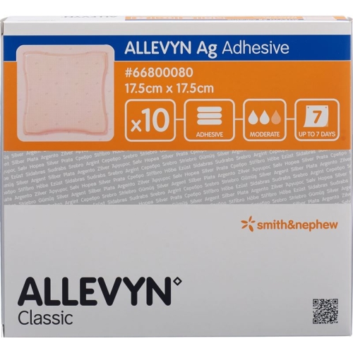 Allevyn Ag Adhesive Wundkompressen 17.5x17.5cm 10 Stück buy online