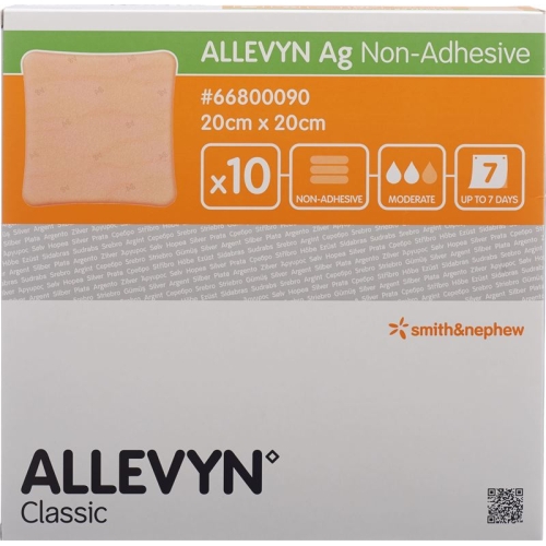 Allevyn Ag Non-Adhesive Wundkompressen 20x20cm 10 Stück buy online