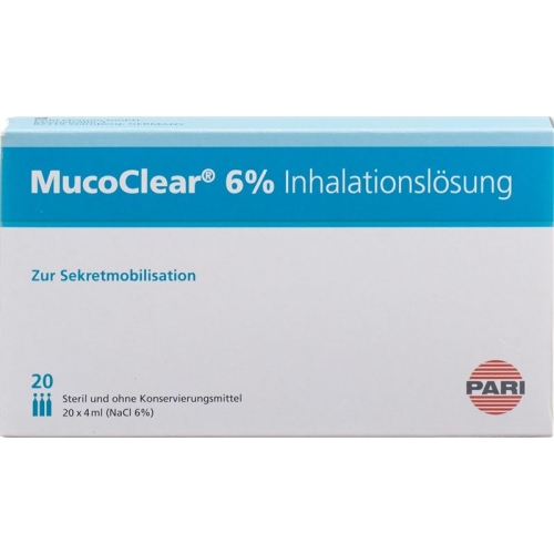 Pari Mucoclear Inhalationslösung 6% NaCl 20x 4ml buy online