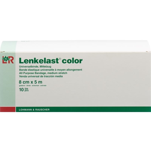 Lenkelast Color Stützverbände 8cmx5m Grün 10 Stück buy online