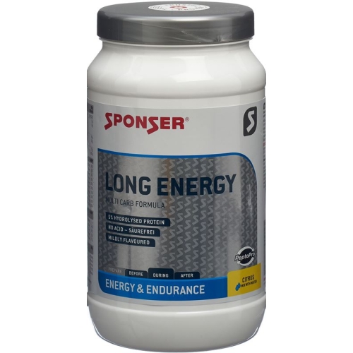 Sponser Long Energy Competition Formula Citrus Pulver Dose 1200g buy online