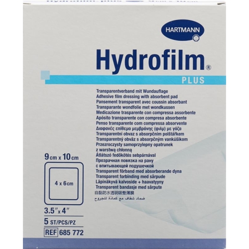 Hydrofilm Plus Wundverband Film 9x10cm Steril 5 Stück buy online