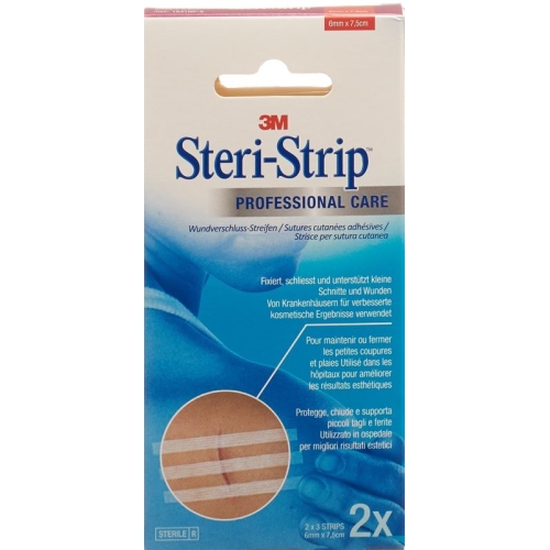 3M Steri Strip 6x75mm Weiss Verstärkt 2x 3 Stück buy online