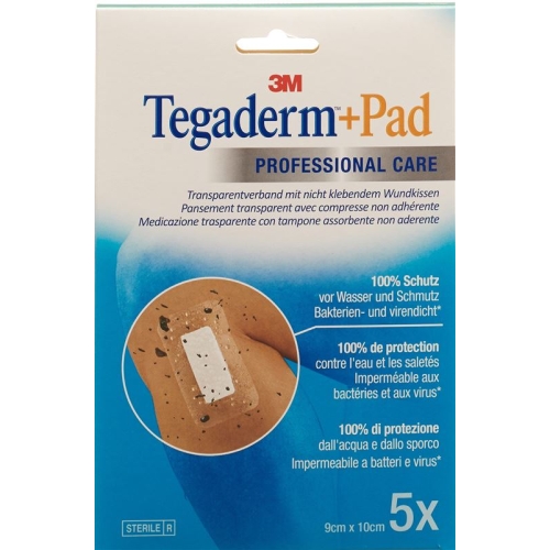 3M Tegaderm + Pad 9x10cm / Wundkissen 4.5x6cm 5 Stück buy online