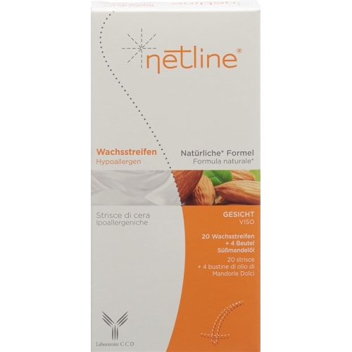 Netline Hypoallerg Kaltwachsstreifen Gesicht 20 Stück buy online