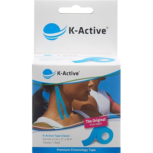 K-active Kinesio Tape 5cmx5m Blau Wasserabweisend buy online