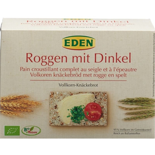 Eden Knaeckebrot Roggen Dinkel Bio 250g buy online