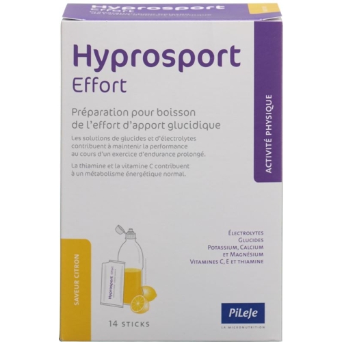 Hyprosport Effort Pulver Zitrone 14 Stick 30g buy online