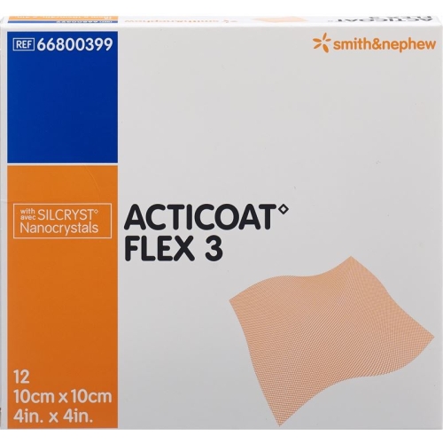 Acticoat Flex 3 Wundverband 10x10cm 12 Stück buy online