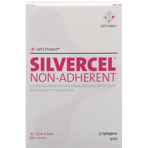 Let’s Protect Silvercel Non-Adherent Wundauflage 5x5cm 10 Stück buy online