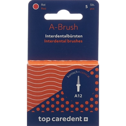 Top Caredent Interdentalbürsten für Halter Rot Konisch 5 Stück buy online