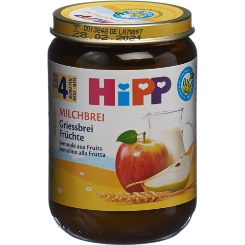 Hipp Milchbrei Griessbrei Früchte 190g buy online