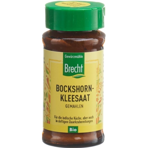 Brecht Bockshornkleesaat Gemahlen Bio Glas 40g buy online