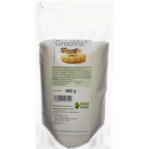 Groovia Stevia Pulver Dose 400g buy online