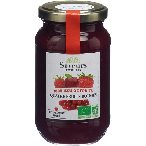 Saveurs Attitudes Konfitüre 4 Rote Fruech Bio 310 buy online