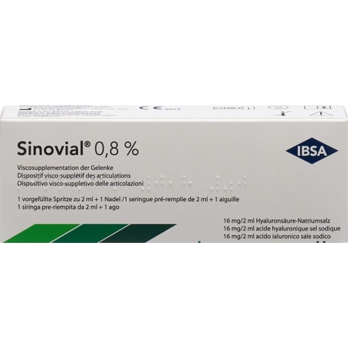 Sinovial Injektionslösung 0.8% Fertigspritze 2ml buy online