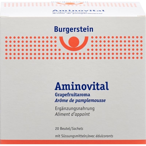 Burgerstein Aminovital Plv Grapefruit Flavor 20 Bags buy online