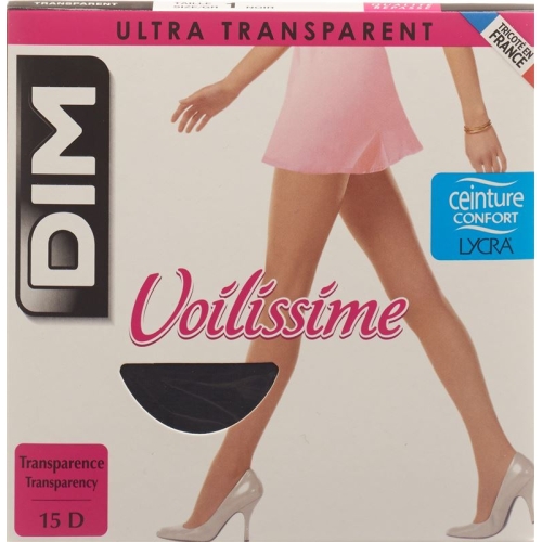 Dim Voilissime Strumpfh Transparent T1 Schwarz 1 Paar buy online